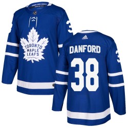 Ben Danford Toronto Maple Leafs Youth Adidas Authentic Blue Home Jersey