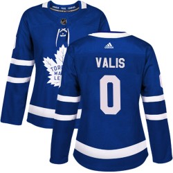 Borya Valis Toronto Maple Leafs Women's Adidas Authentic Blue Home Jersey