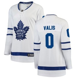 Borya Valis Toronto Maple Leafs Women's Fanatics Branded White Breakaway Away Jersey
