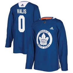 Borya Valis Toronto Maple Leafs Youth Adidas Authentic Royal Practice Jersey