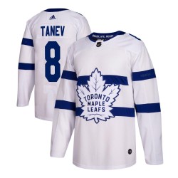 Chris Tanev Toronto Maple Leafs Youth Adidas Authentic White 2018 Stadium Series Jersey