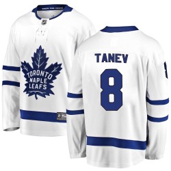 Chris Tanev Toronto Maple Leafs Youth Fanatics Branded White Breakaway Away Jersey
