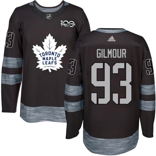 Doug Gilmour Toronto Maple Leafs Men's Authentic Black 1917-2017 100th Anniversary Jersey