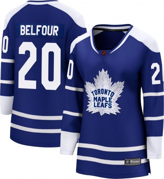 Ed Belfour Toronto Maple Leafs Women's Fanatics Branded Royal Breakaway Special Edition 2.0 Jersey