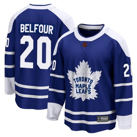 Ed Belfour Toronto Maple Leafs Youth Fanatics Branded Royal Breakaway Special Edition 2.0 Jersey