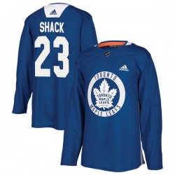 Eddie Shack Toronto Maple Leafs Men's Adidas Authentic Royal Practice Jersey