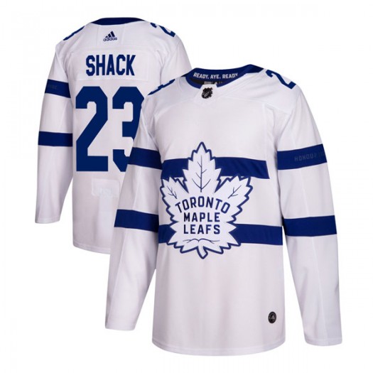 Eddie Shack Toronto Maple Leafs Men's Adidas Authentic White 2018 Stadium Series Jersey
