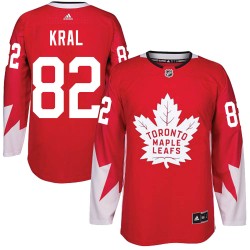 Filip Kral Toronto Maple Leafs Men's Adidas Authentic Red Alternate Jersey