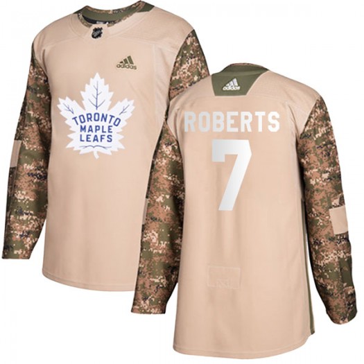Gary Roberts Toronto Maple Leafs Men's Adidas Authentic Camo Veterans Day Practice Jersey