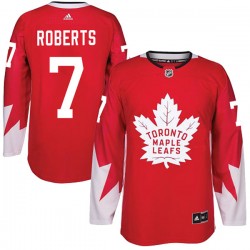 Gary Roberts Toronto Maple Leafs Men's Adidas Authentic Red Alternate Jersey