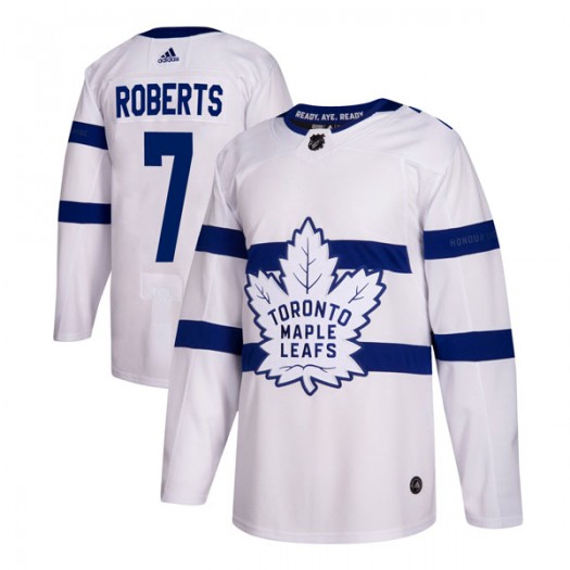 Gary Roberts Toronto Maple Leafs Men's Adidas Authentic White 2018 Stadium Series Jersey