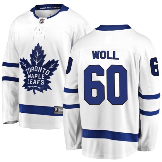 Joseph Woll Toronto Maple Leafs Men's Fanatics Branded White Breakaway Away Jersey