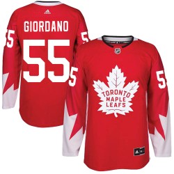 Mark Giordano Toronto Maple Leafs Men's Adidas Authentic Red Alternate Jersey