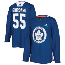 Mark Giordano Toronto Maple Leafs Men's Adidas Authentic Royal Practice Jersey