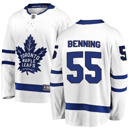 Matt Benning Toronto Maple Leafs Men's Fanatics Branded White Breakaway Away Jersey