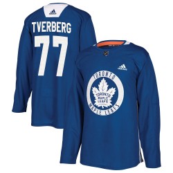 Ryan Tverberg Toronto Maple Leafs Men's Adidas Authentic Royal Practice Jersey