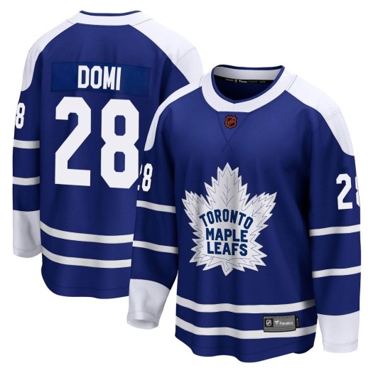 Tie Domi Toronto Maple Leafs Men's Fanatics Branded Royal Breakaway Special Edition 2.0 Jersey