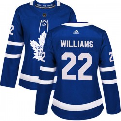 Tiger Williams Toronto Maple Leafs Women's Adidas Authentic Blue Home Jersey