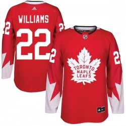 Tiger Williams Toronto Maple Leafs Youth Adidas Authentic Red Alternate Jersey