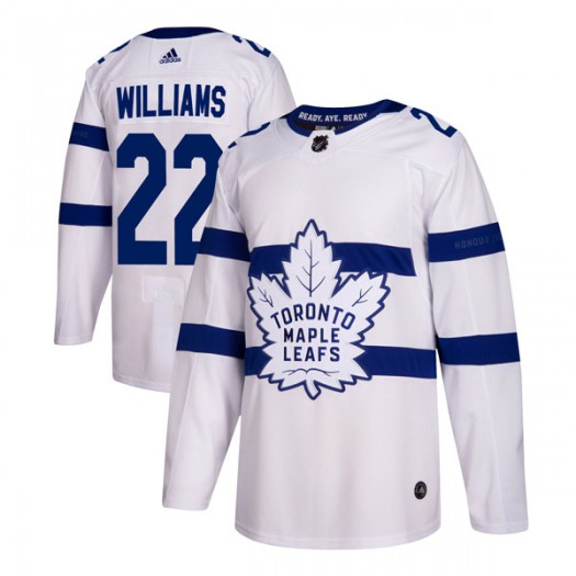 Tiger Williams Toronto Maple Leafs Youth Adidas Authentic White 2018 Stadium Series Jersey