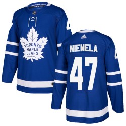 Topi Niemela Toronto Maple Leafs Youth Adidas Authentic Blue Home Jersey