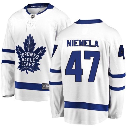 Topi Niemela Toronto Maple Leafs Youth Fanatics Branded White Breakaway Away Jersey