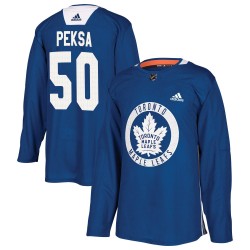 Vyacheslav Peksa Toronto Maple Leafs Men's Adidas Authentic Royal Practice Jersey