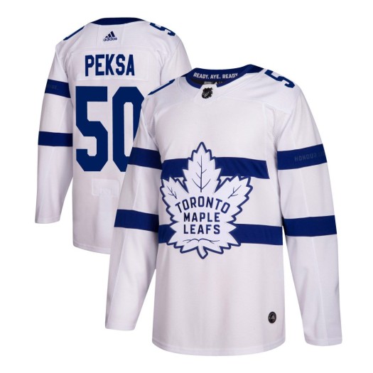 Vyacheslav Peksa Toronto Maple Leafs Men's Adidas Authentic White 2018 Stadium Series Jersey