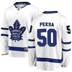 Vyacheslav Peksa Toronto Maple Leafs Youth Fanatics Branded White Breakaway Away Jersey